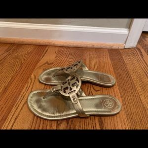Tory Burch Miller sandals gold size 7